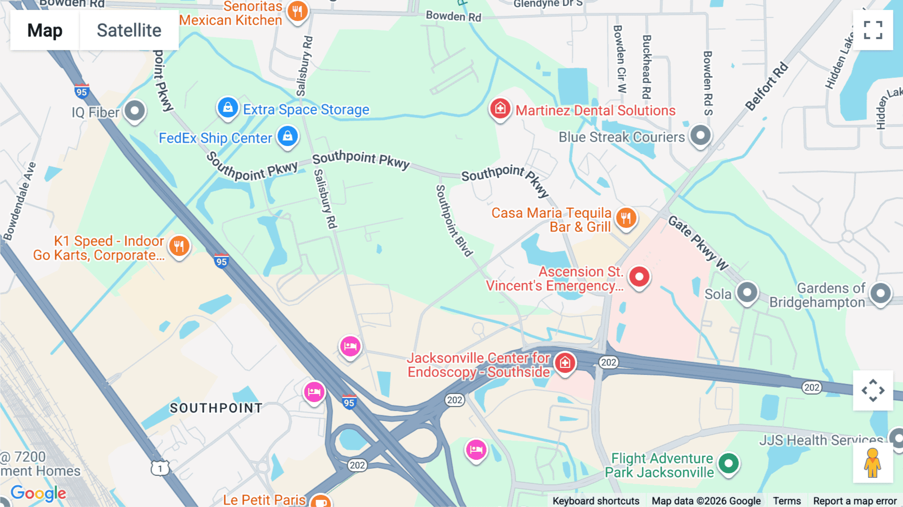 Click for interative map of 4110 Southpoint Boulevard, 1st & 2nd Floor, Jacksonville (Florida)