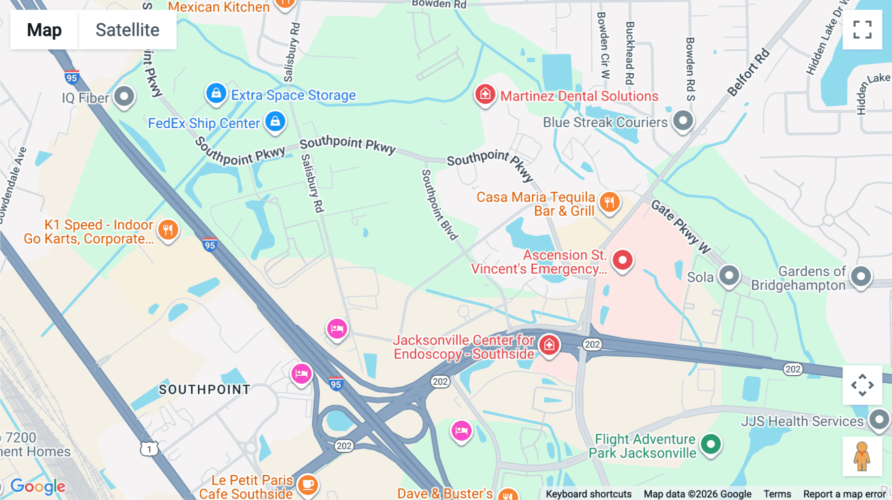 Click for interative map of 6821 Southpoint Drive North, 1st & 2nd Floor, Jacksonville (Florida)