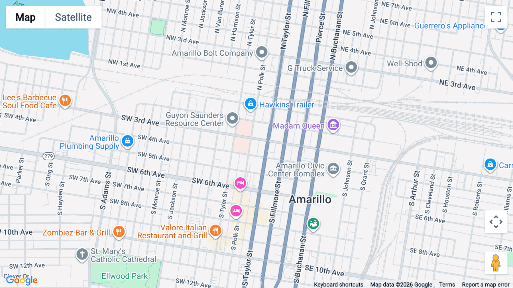 Click for interative map of 301 S. Polk Street, 6th Floor, Amarillo
