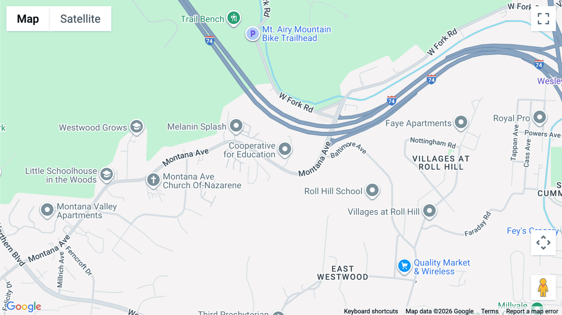 Click for interative map of 2300 Montana Avenue, 5th Floor, Cincinnati