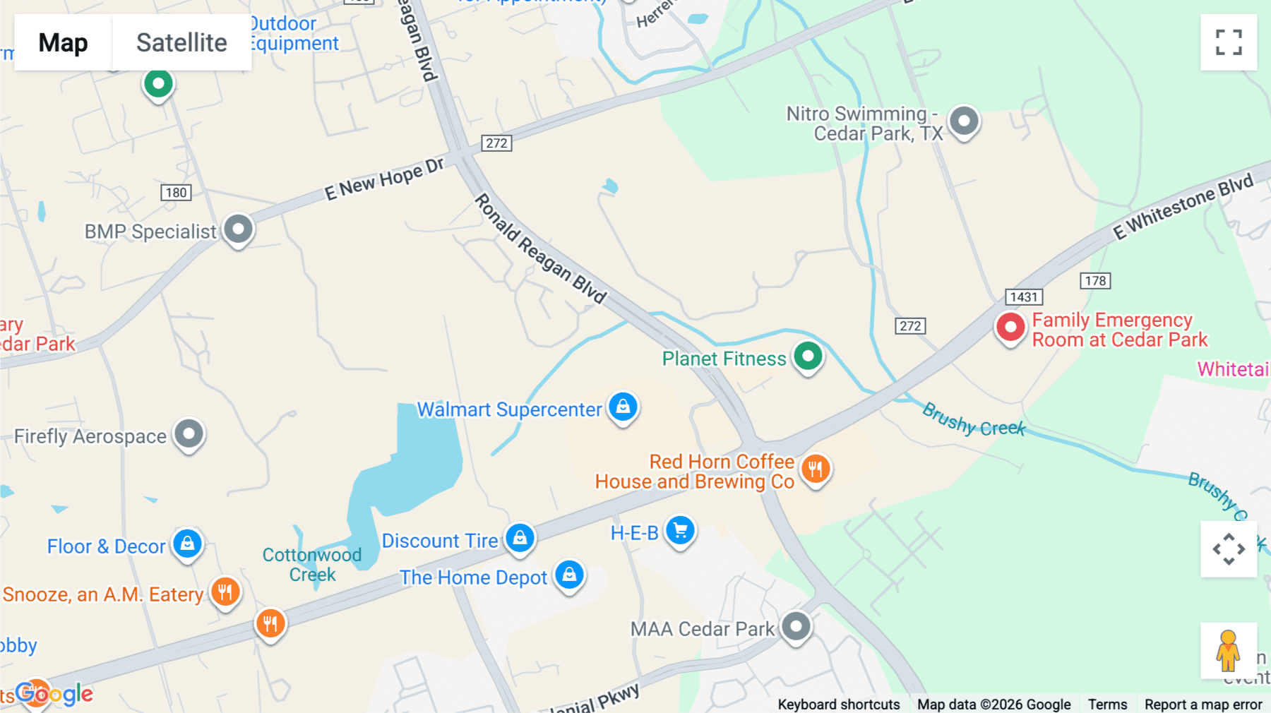 Click for interative map of 13625 Ronald Reagan Blvd. Building 2, 1st floor, Cedar Park
