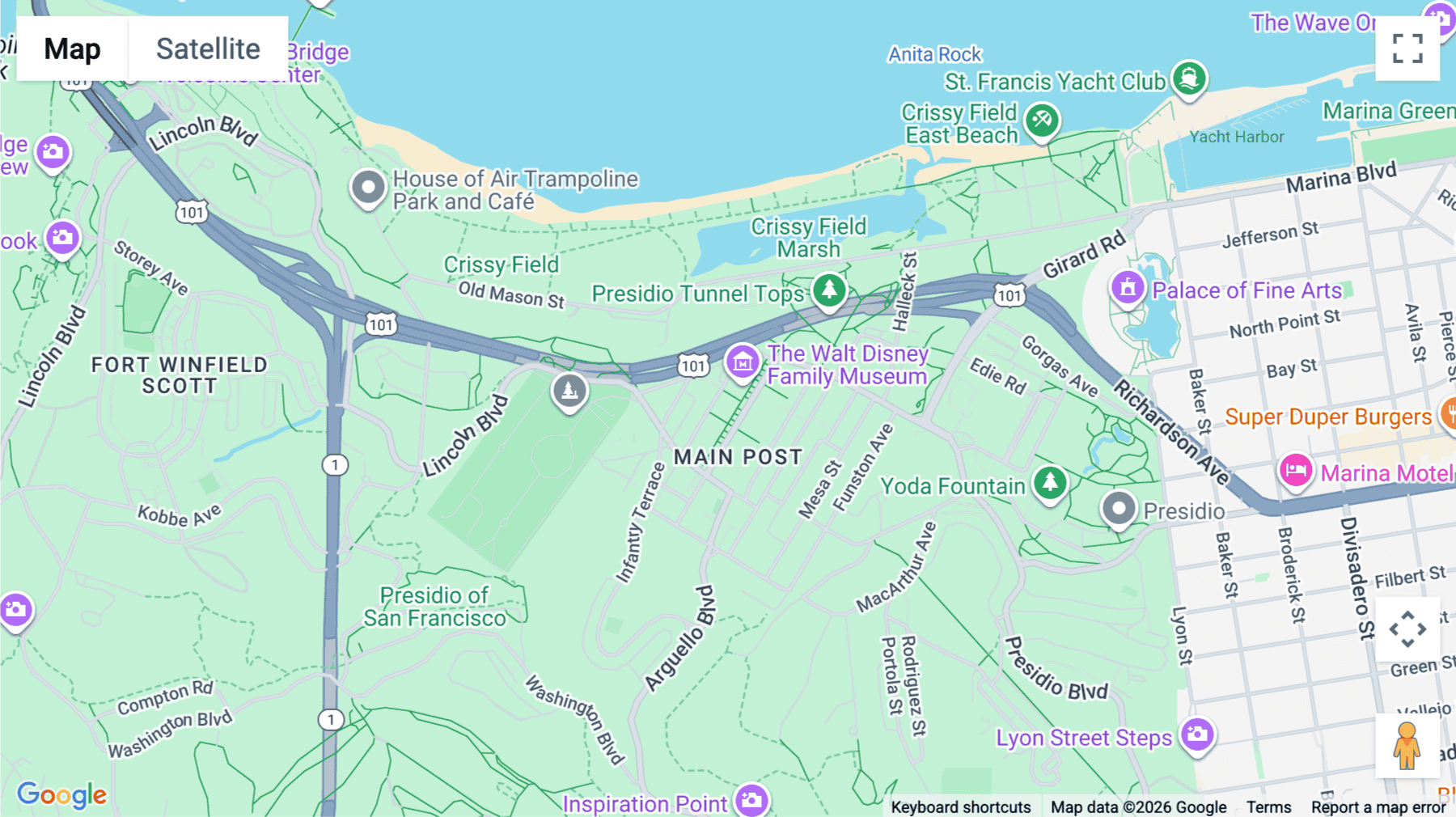 Click for interative map of Building 103, 103 Montgomery St, Suite No.200, San Francisco