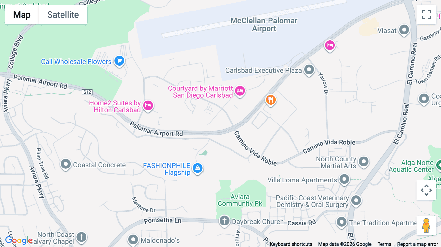 Click for interative map of 5857 Owens Avenue, Suite 300, Carlsbad
