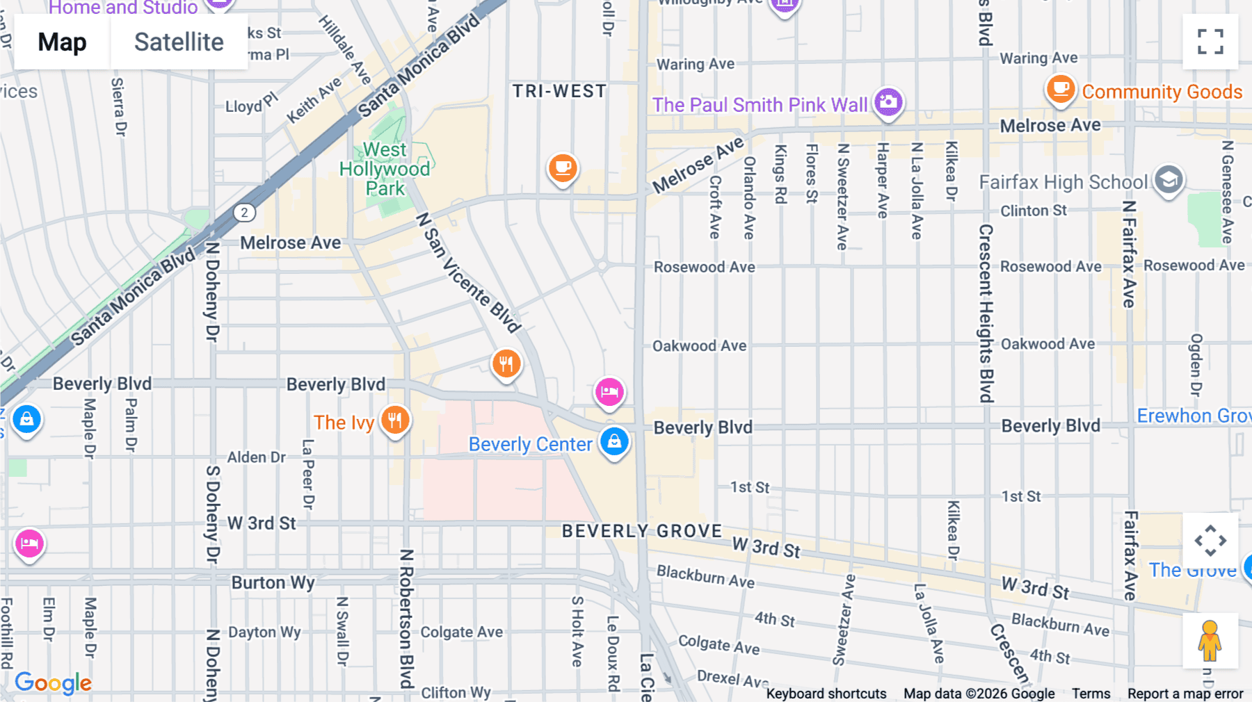 Click for interative map of 371, North La Cienega Boulevard, Los Angeles