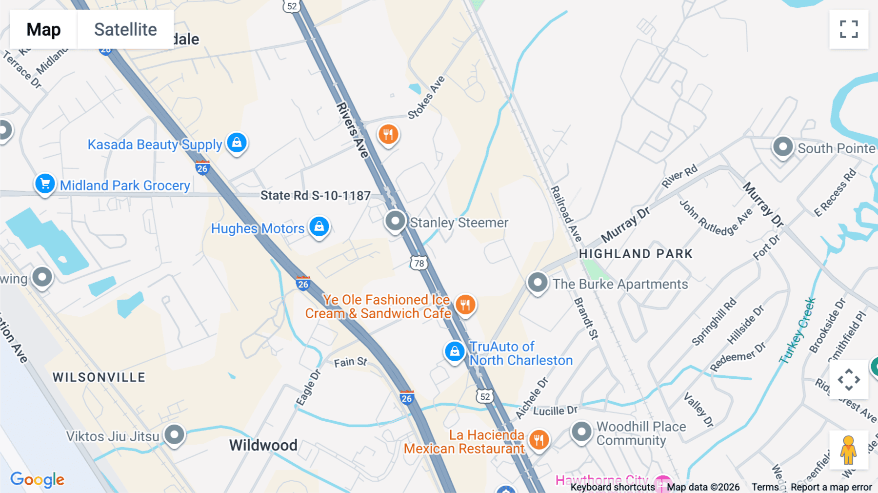 Click for interative map of 6650 Rivers Avenue, North Charleston