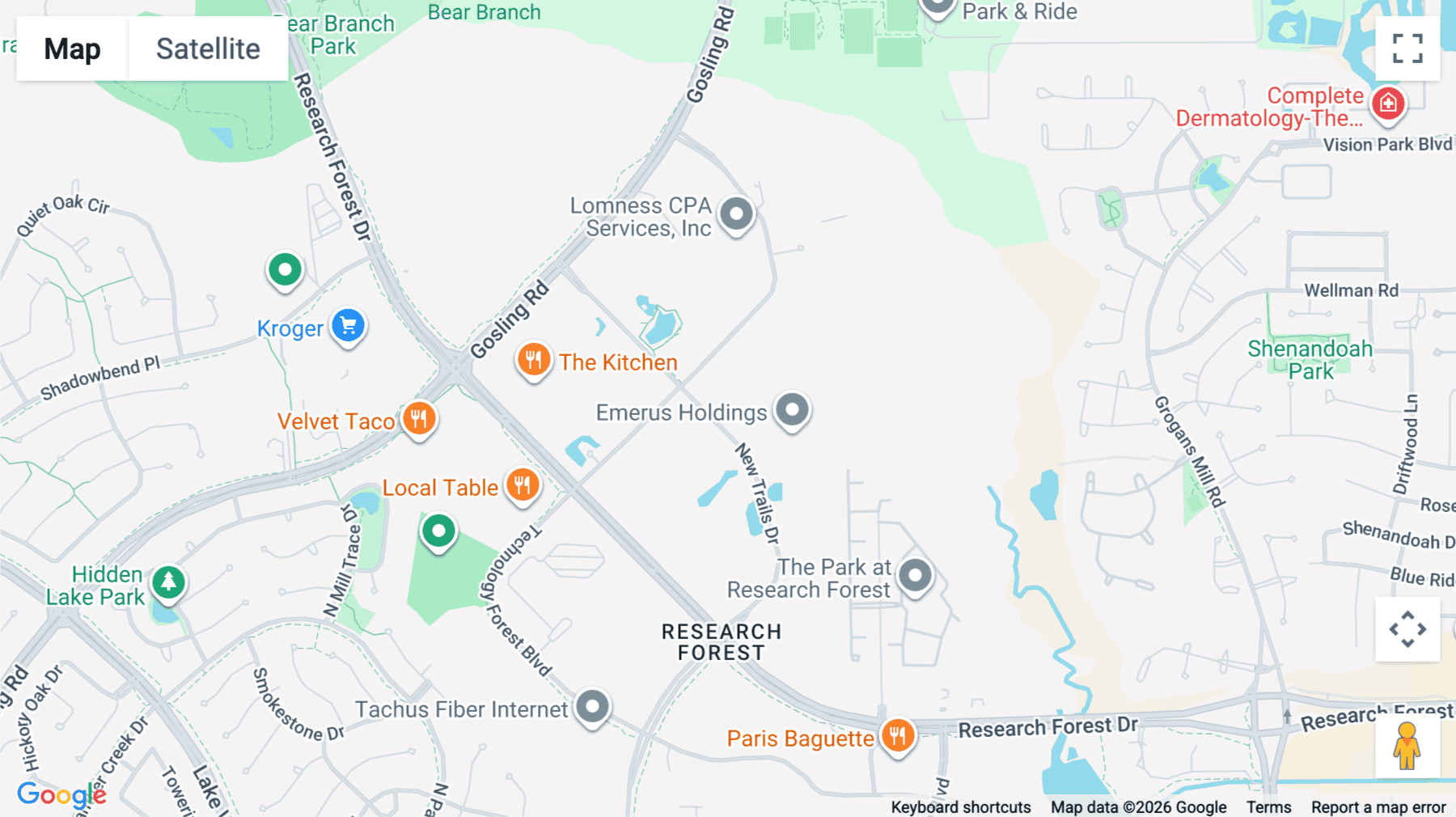 Click for interative map of 8708, Technology Forest Place, STE 175, The Woodlands