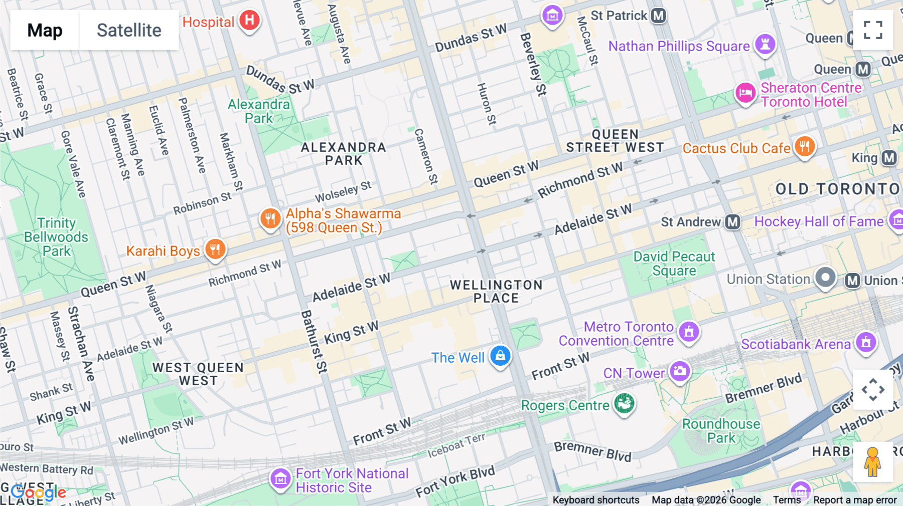 Click for interative map of 410 Adelaide Street West, Toronto