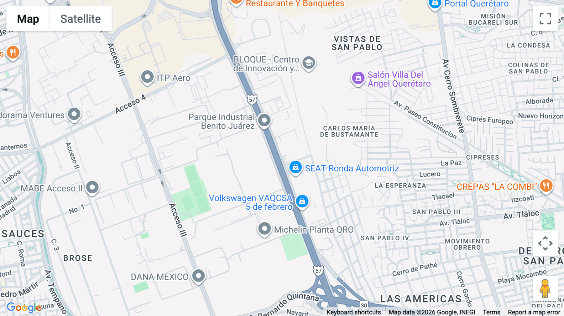 Click for interative map of 1716, Avenida 5 de Febrero, Santiago de Querétaro