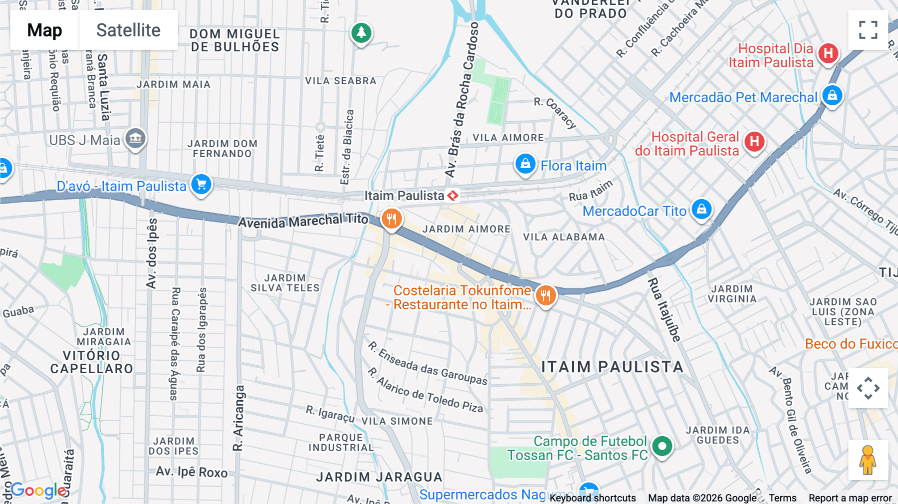 Click for interative map of Avenida Marechal Tito, 4712, Terreo e 1 andar, Itaim Paulista, Sao Paulo