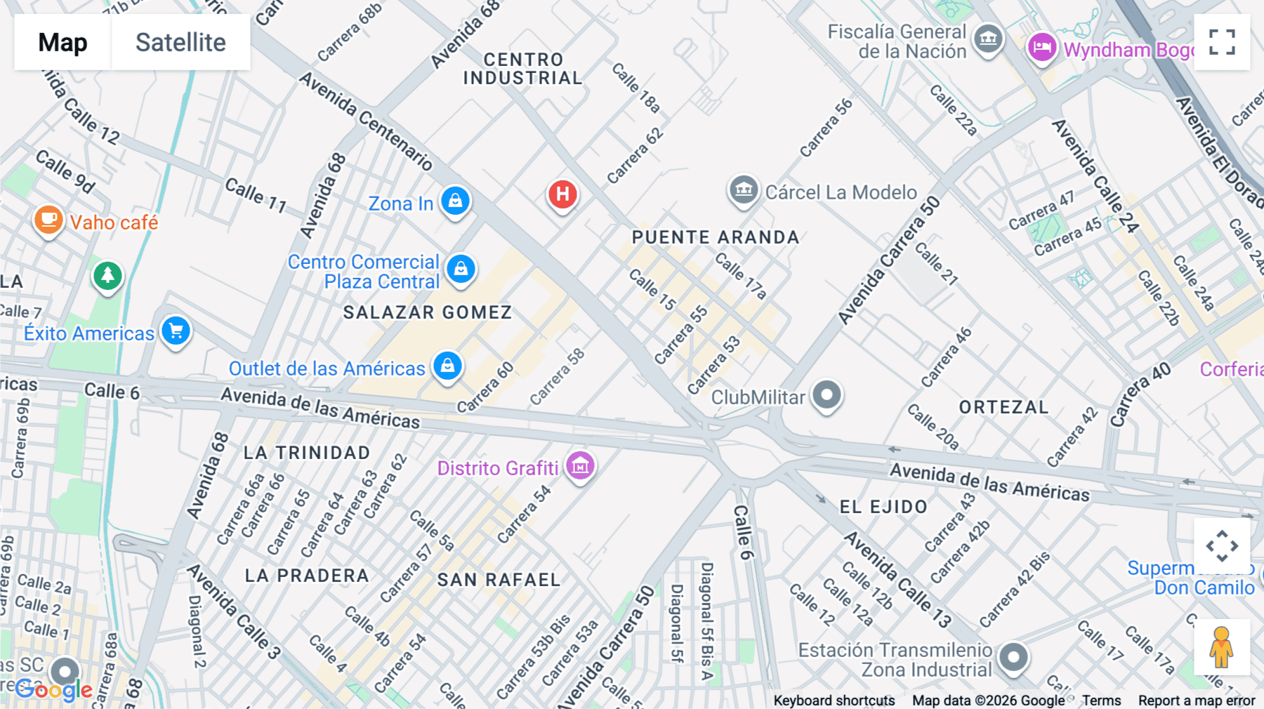 Click for interative map of BOG Américas Centro Empresarial, Carrera 56, No.9-91, Bogota