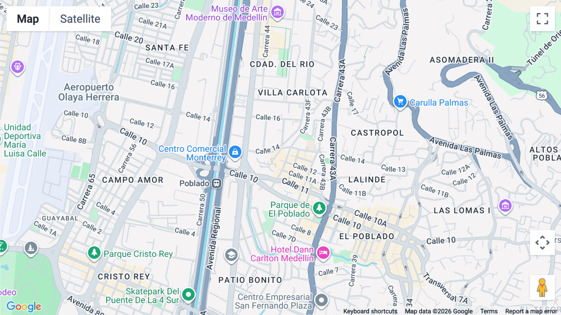 Click for interative map of Calle 12No.43F-28, Antioquia, Medellín