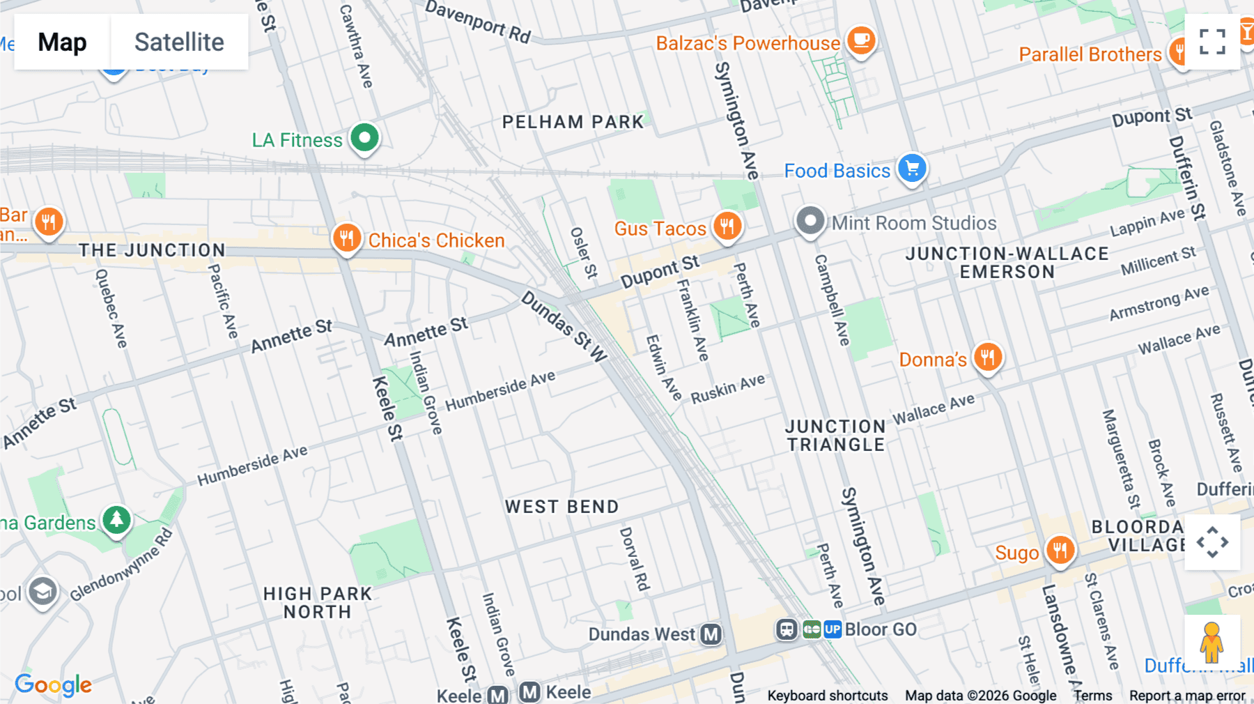 Click for interative map of 2567 Dundas St W, Toronto