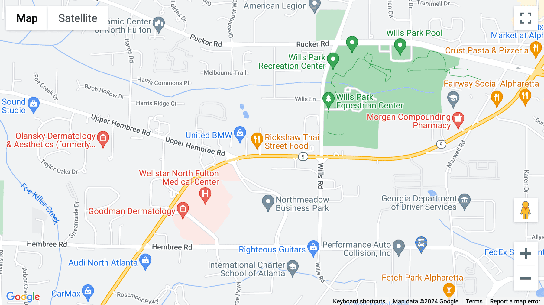 Click for interative map of 1020 Cambridge Square, Atlanta
