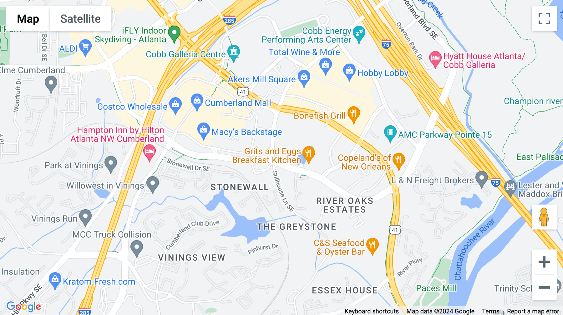 Click for interative map of 3330 Cumberland Blvd, Suite 500, Atlanta