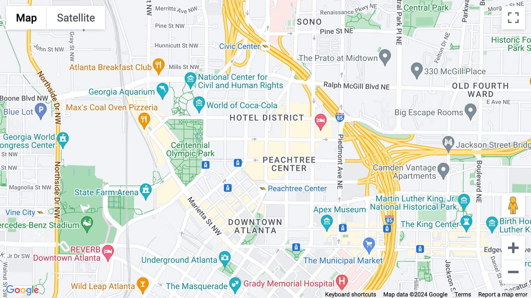 Click for interative map of 260 Peachtree Street, Suite No.2200, Peachtree Street, Atlanta