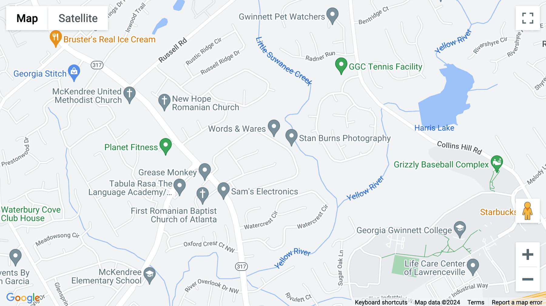 Click for interative map of 283 Swanson Drive, Summit Business Park, Lawrenceville, Atlanta