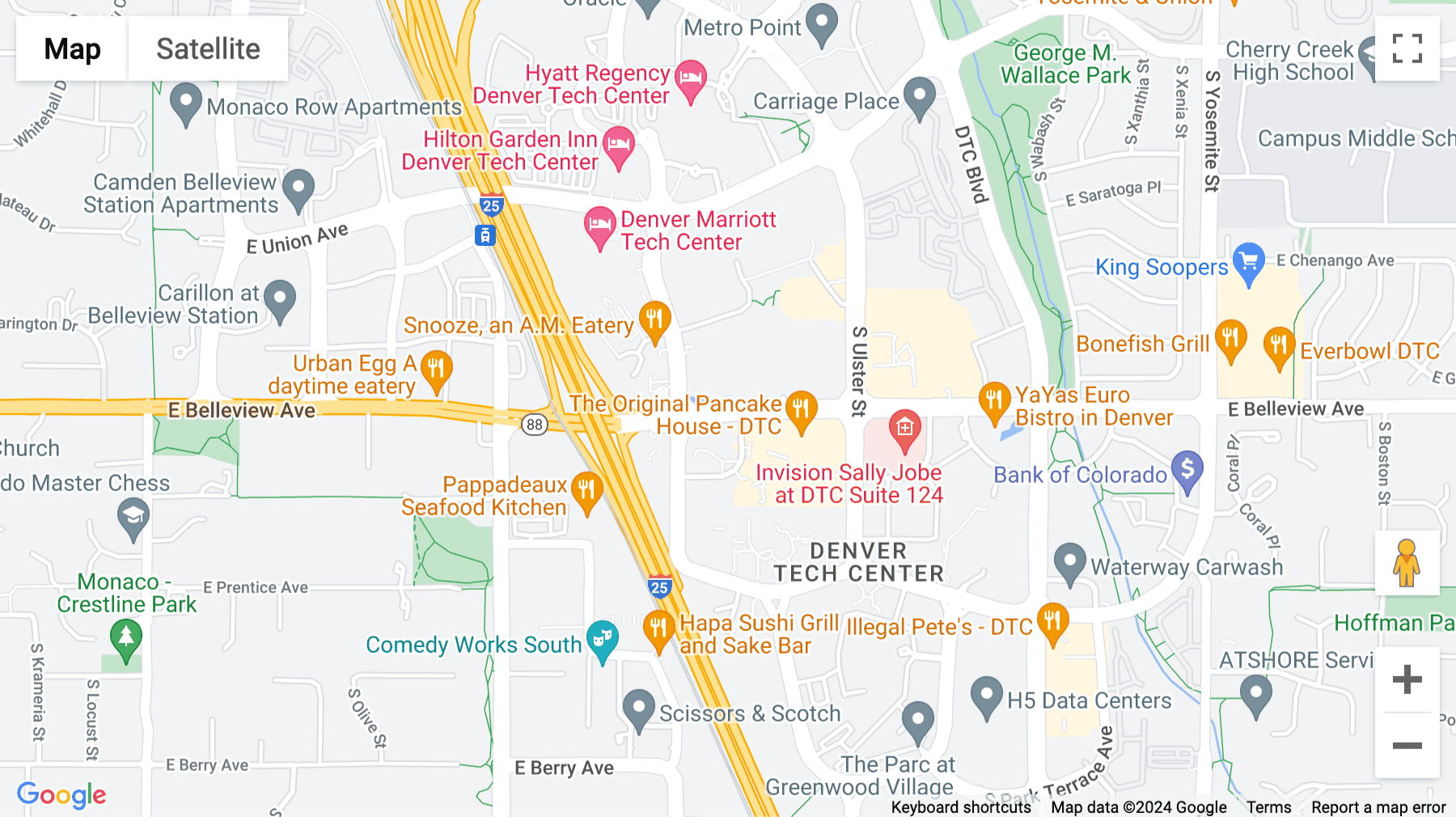 Click for interative map of 7887 East Belleview Avenue, Suite 1100, Denver