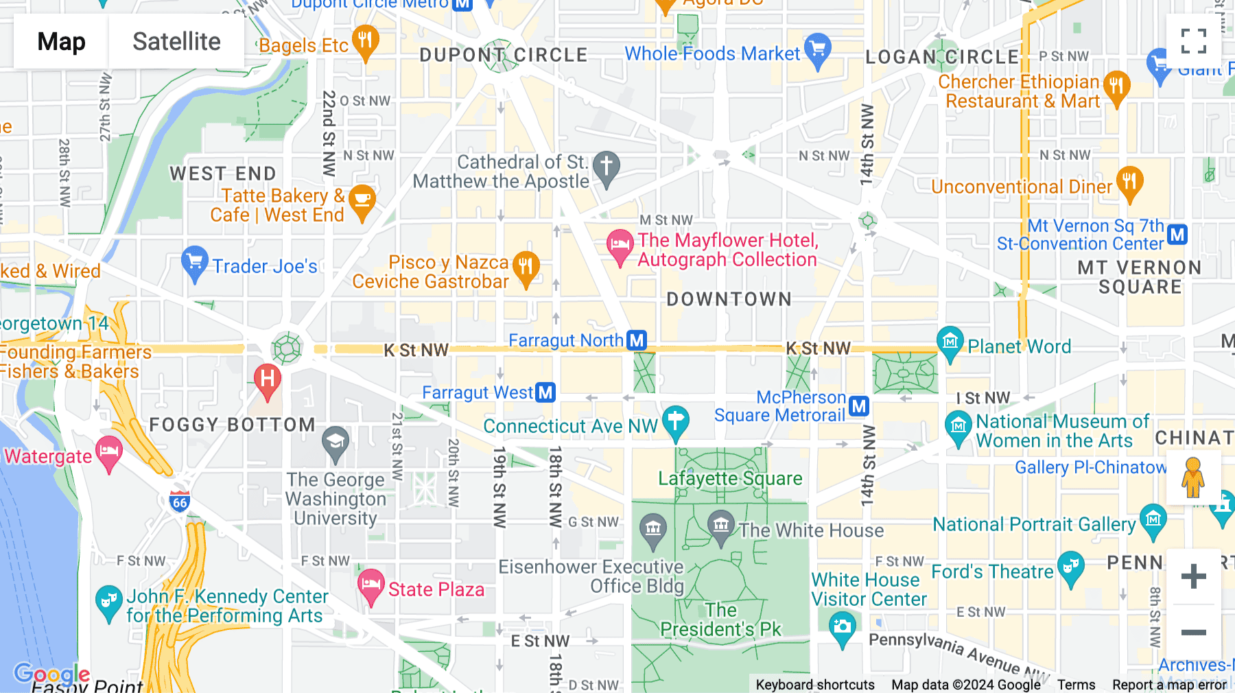 Click for interative map of 1000 Connecticut Ave NW, Suite 900, Washington DC