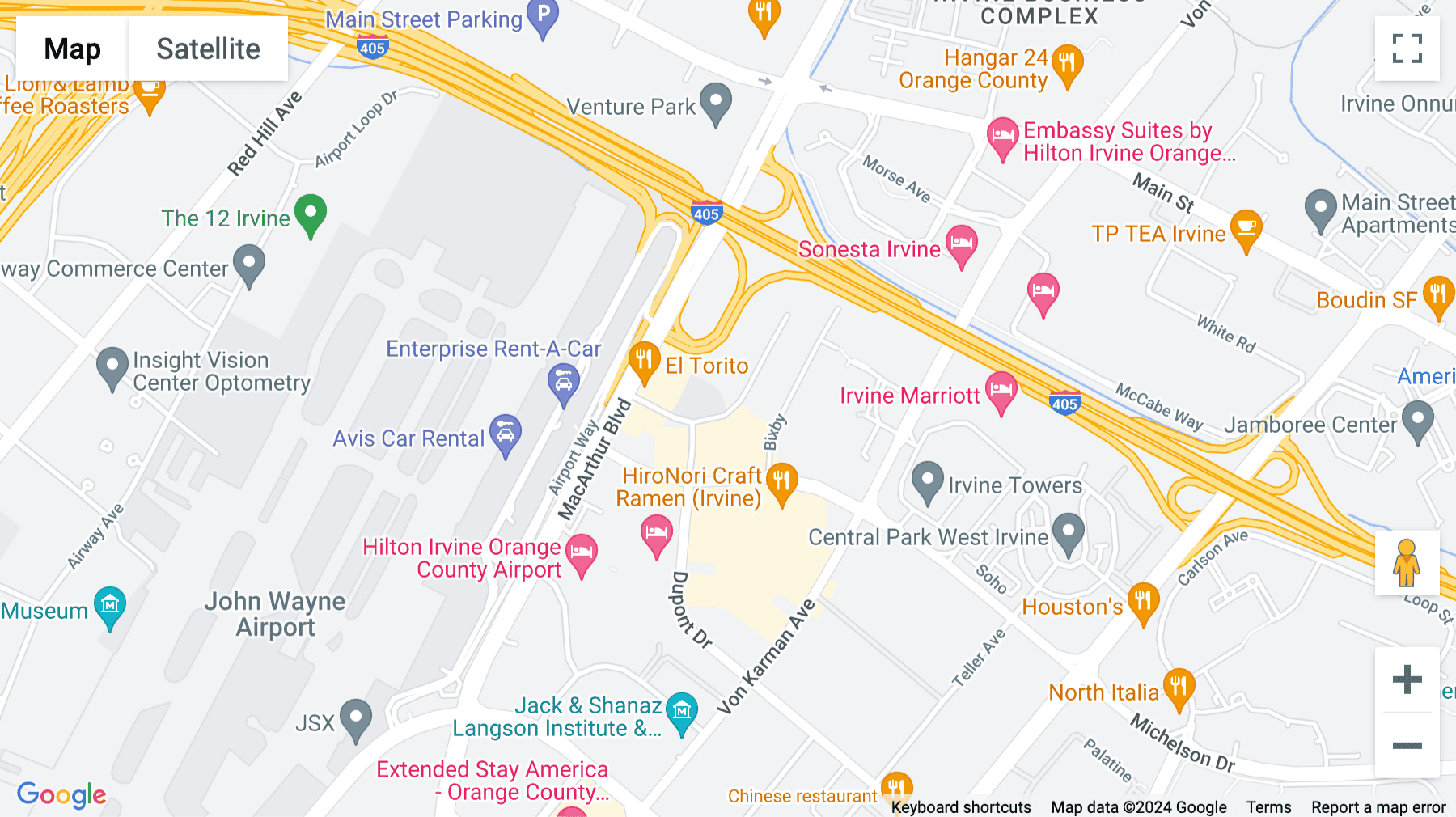 Click for interative map of 2102 Business Center Drive, Suite No.130, Airport Executive suites, Irvine