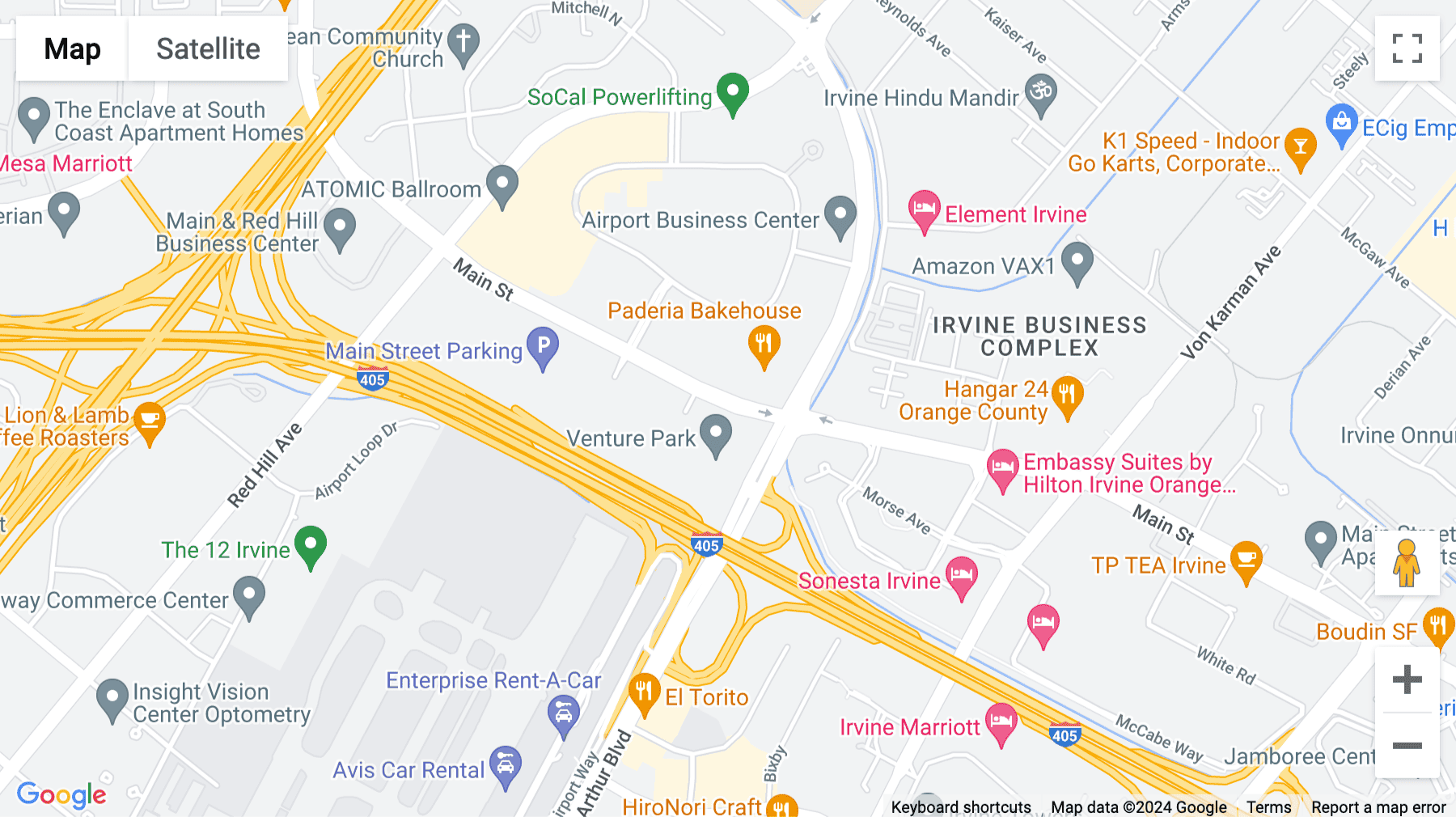 Click for interative map of 2030 Main Street, Suite 1300, Wells Fargo Building, Irvine