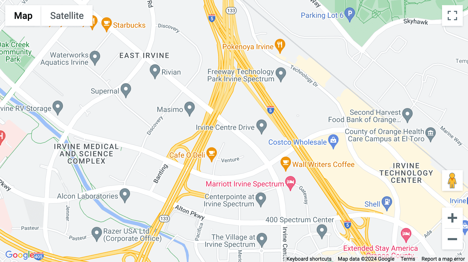 Click for interative map of 7545 Irvine Center Drive, Suite 200, Spectrum Center, Irvine