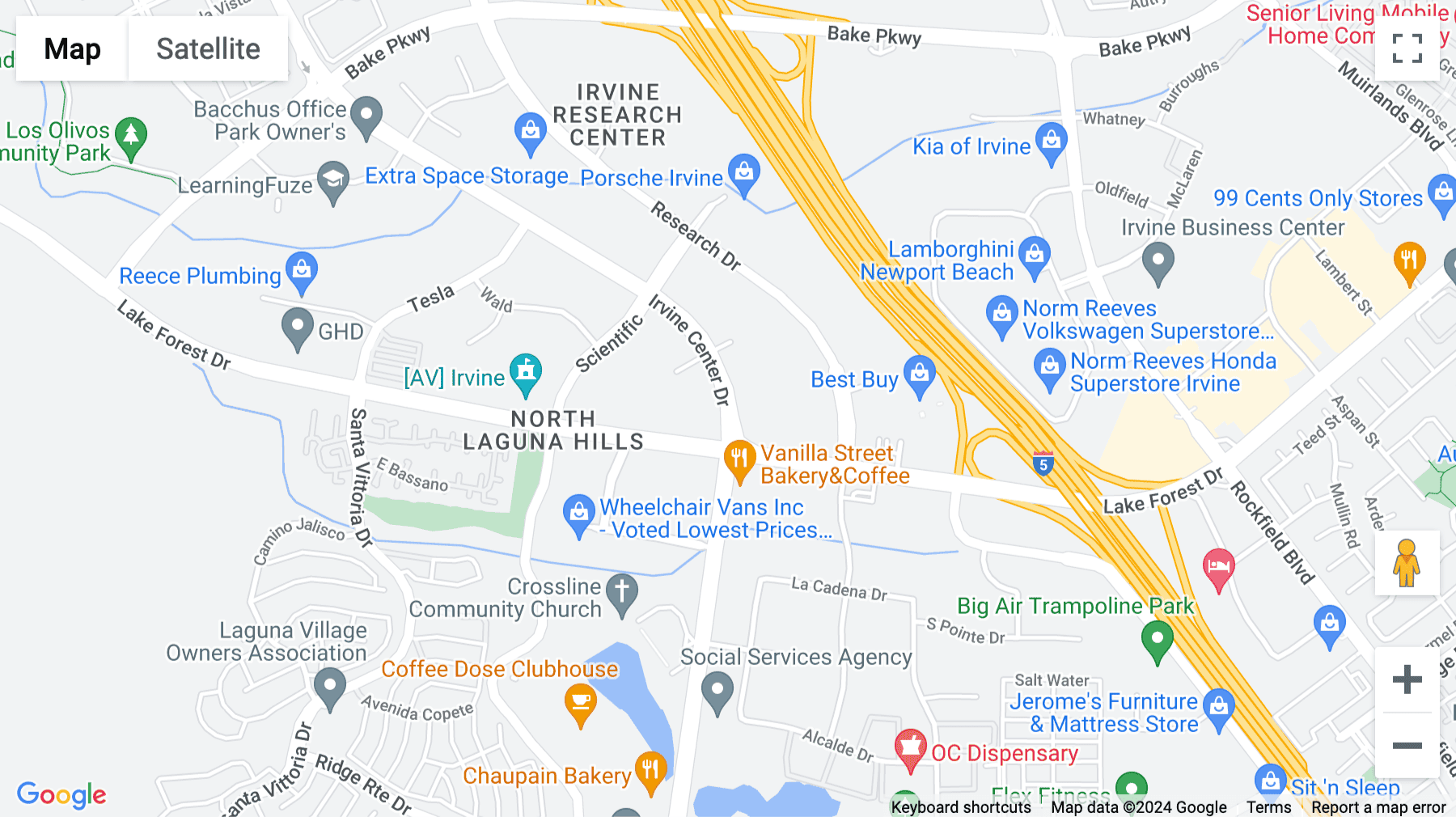 Click for interative map of 9891 Irvine Center Drive, Suite 200, Irvine