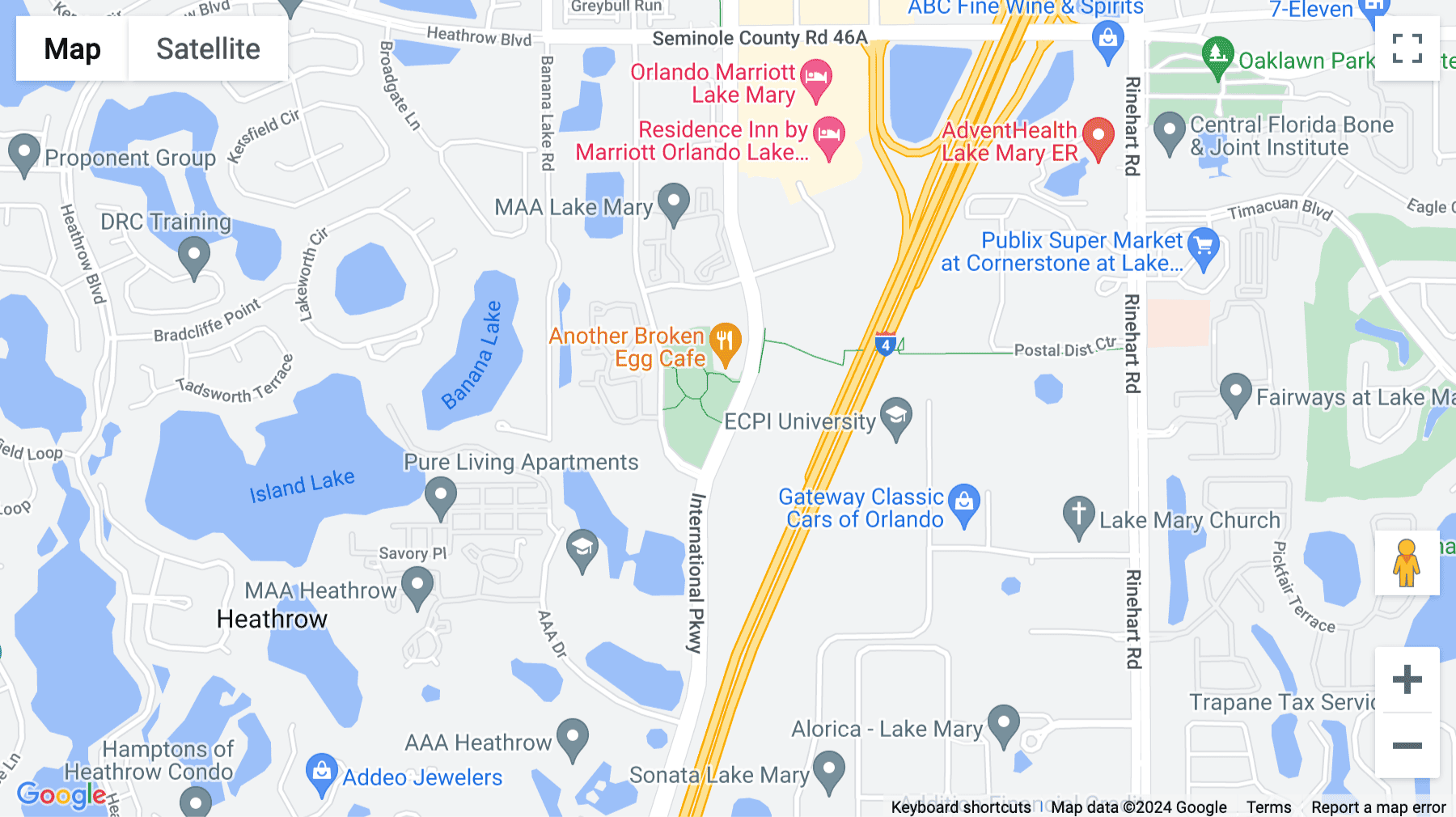 Click for interative map of 801 International Parkway, Suite 500, Heathrow International Business Centre, Lake Mary