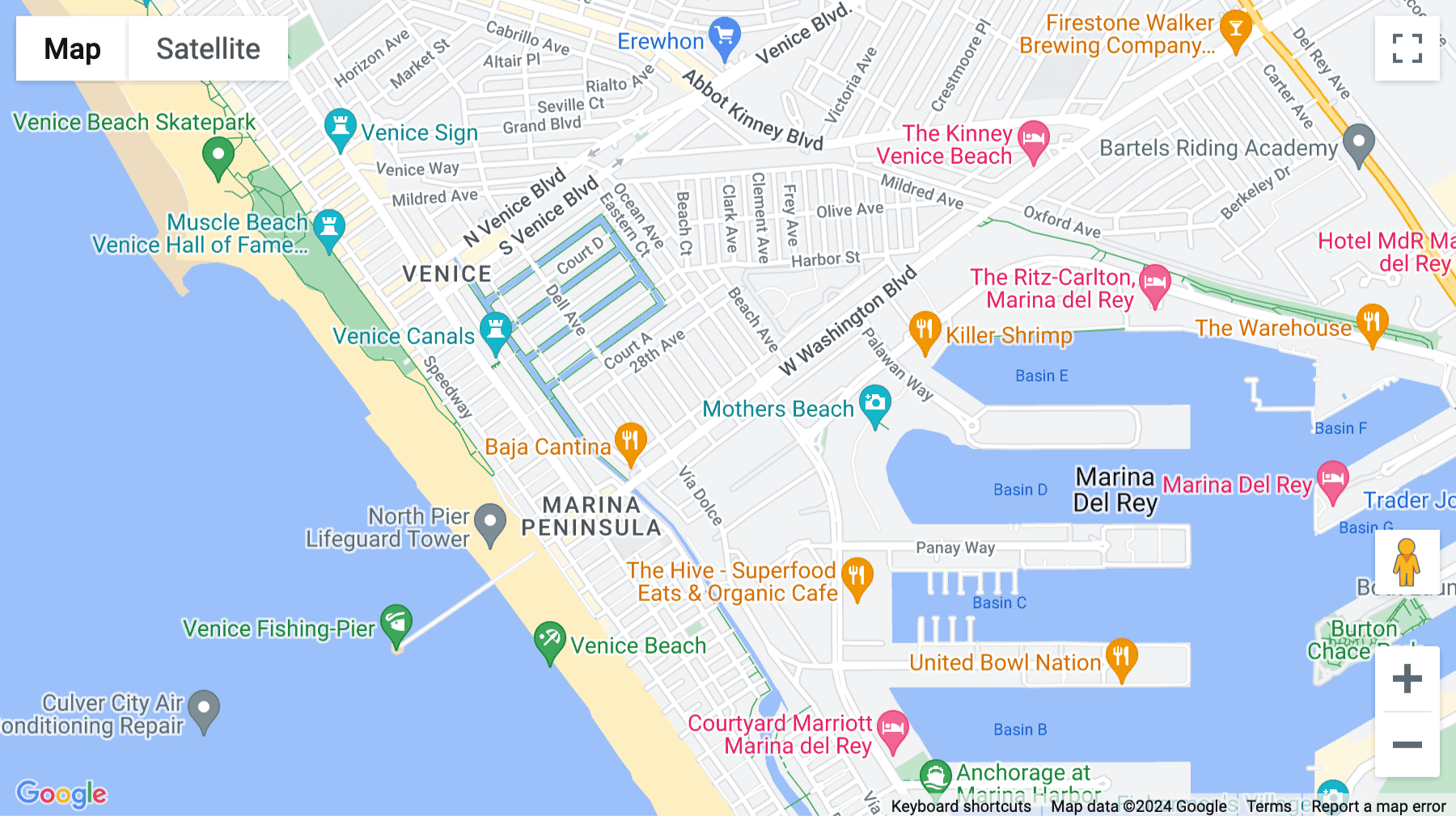 Click for interative map of 475 Washington Boulevard, Marina Del Rey