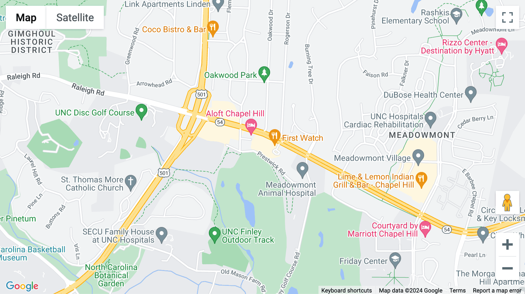 Click for interative map of 1340 Environ Way, Chapel Hill