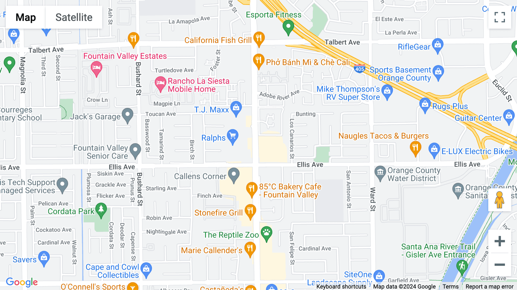 Click for interative map of 18426 Brookhurst Street, Fountain Valley