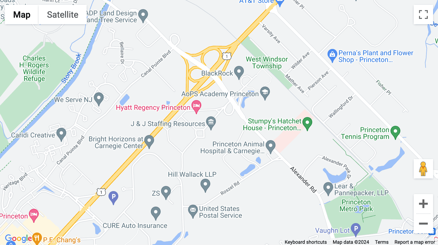 Click for interative map of 103 Carnegie Centre, Suite 300, Carnegie Centre Drive, Princeton