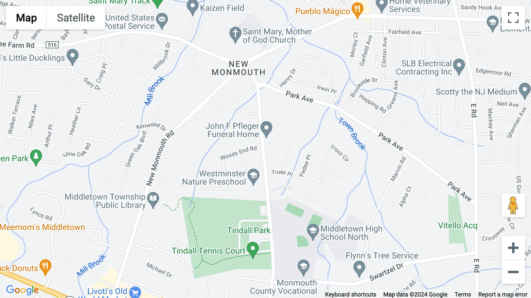 Click for interative map of 107 Tindall Road, Middletown