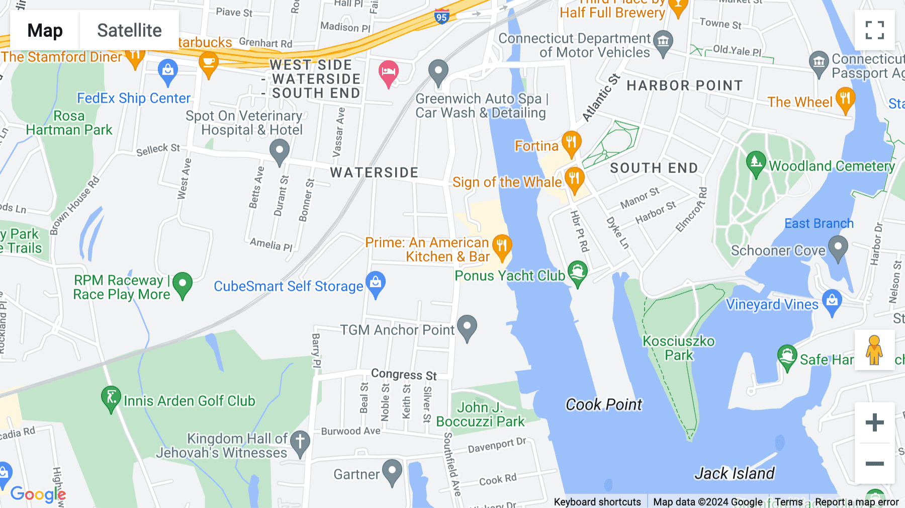 Click for interative map of 68 Southfield Avenue, 2 Stamford Landing, Suite 100, Stamford
