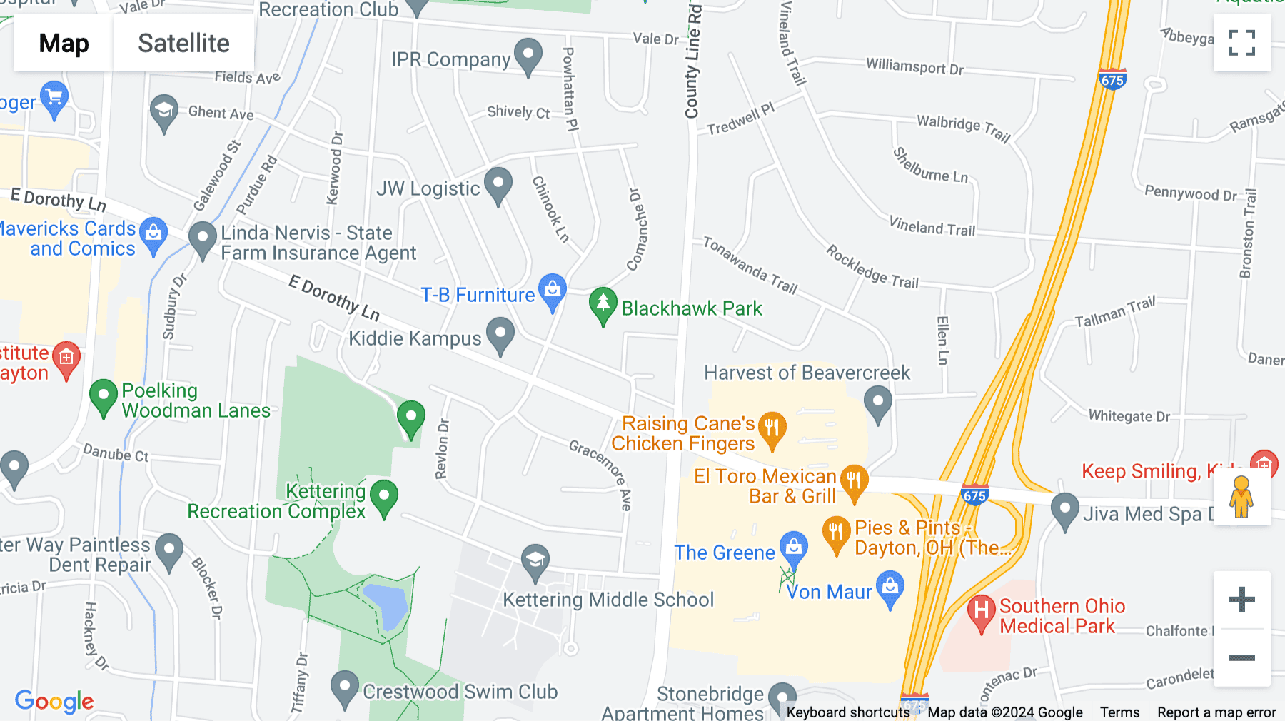 Click for interative map of 70 Birch Alley, Suite 240, Beavercreek