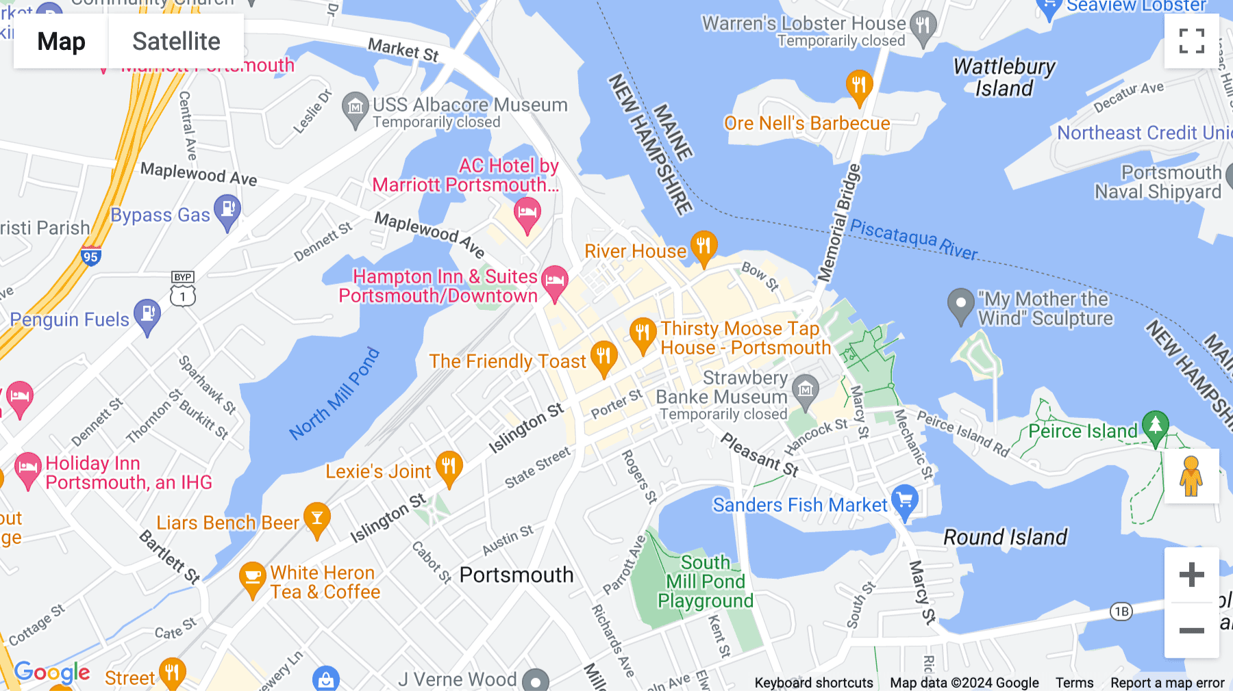 Click for interative map of 155 Fleet Street, Portsmouth, Portsmouth