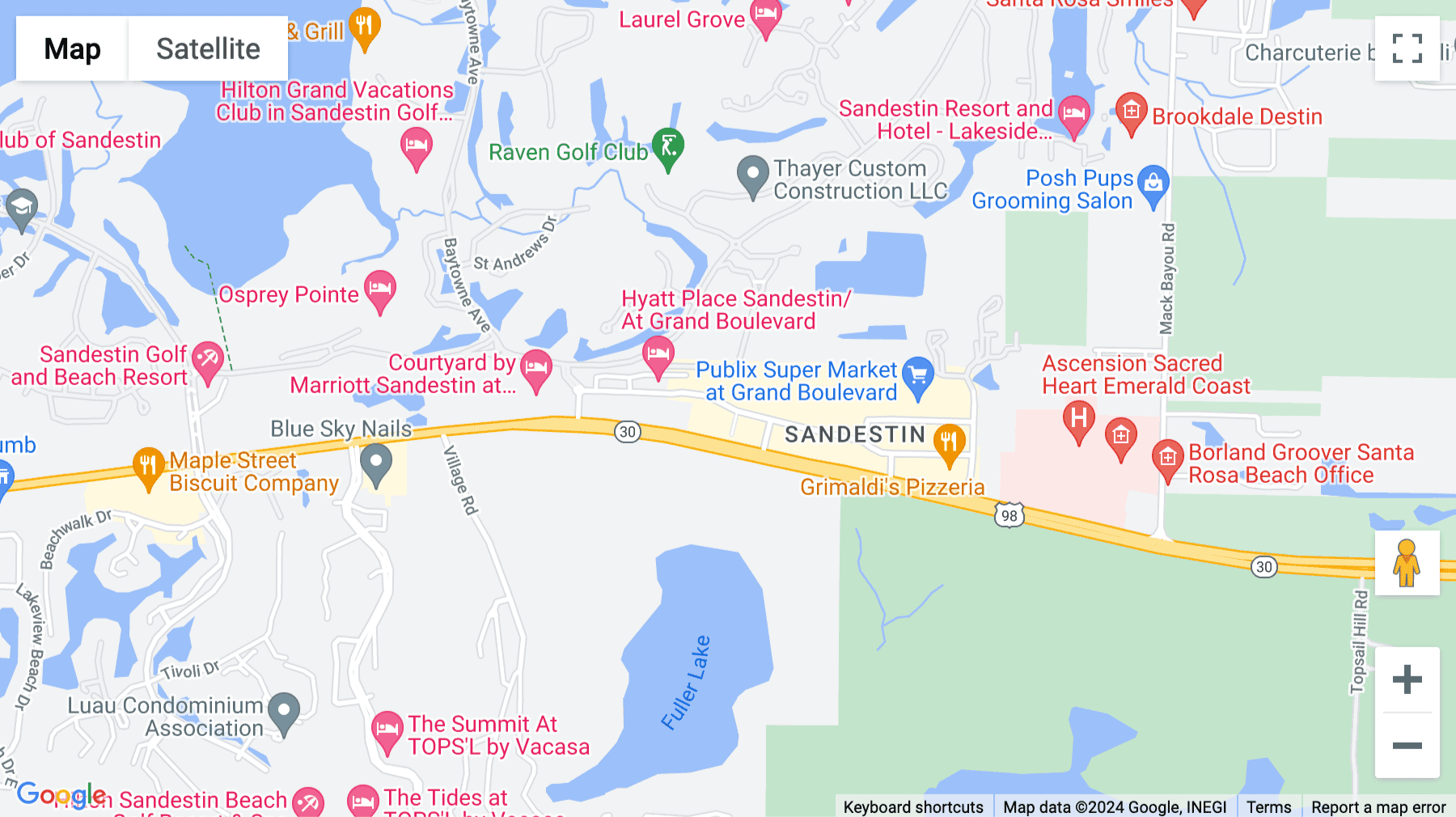 Click for interative map of 495 Grand Boulevard, Suite 206, Miramar Beach
