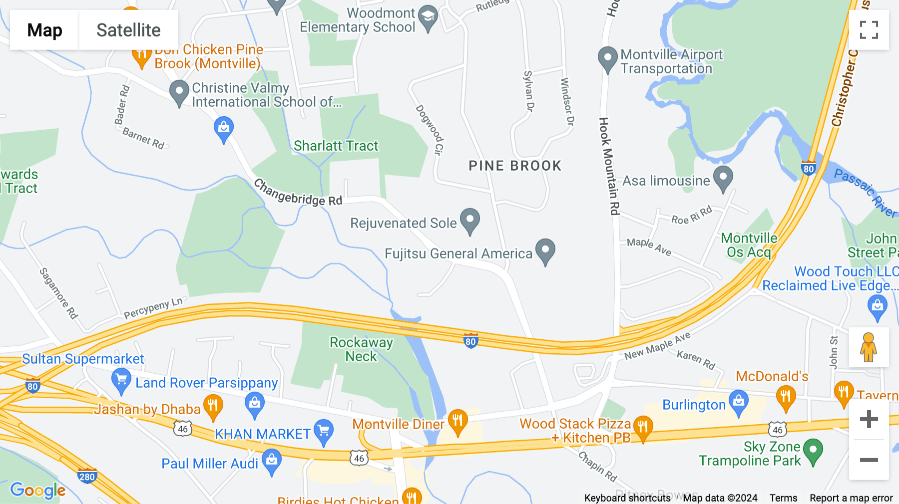 Click for interative map of 330 Changebridge Road, Pine Brook, Pine Brook