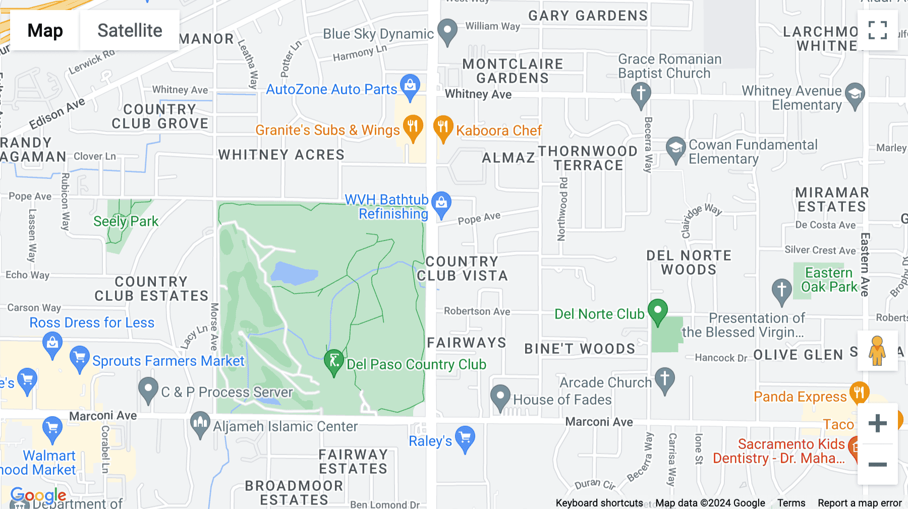 Click for interative map of 3550 Watt Avenue, Suite 140, Sacramento