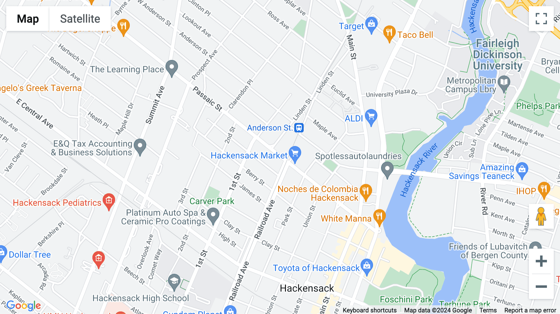 Click for interative map of Office Zone, 285 Passaic Street, Hackensack