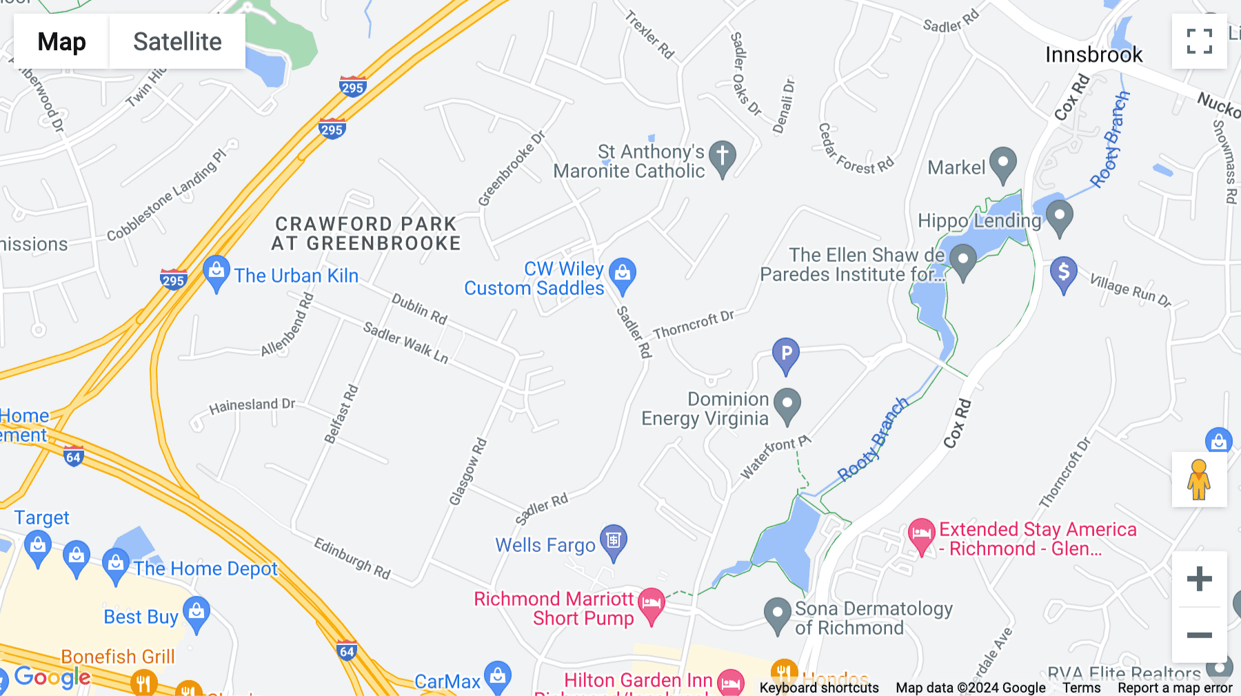 Click for interative map of 4870 Sadler Road, Suite 300, Glen Allen, Richmond