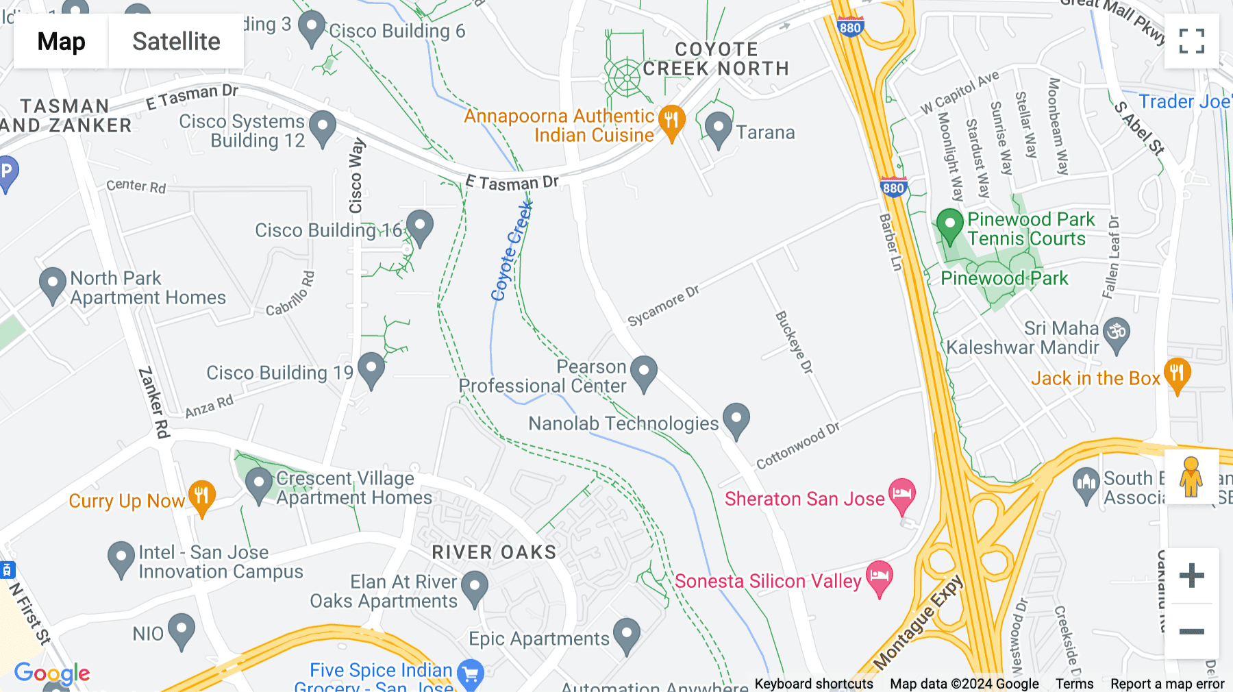 Click for interative map of 1525 McCarthy Boulevard, Suite 1000, Milpitas