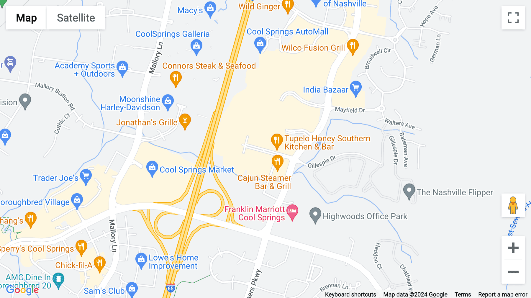 Click for interative map of 2550 Meridian Boulevard, Suite 200, Franklin