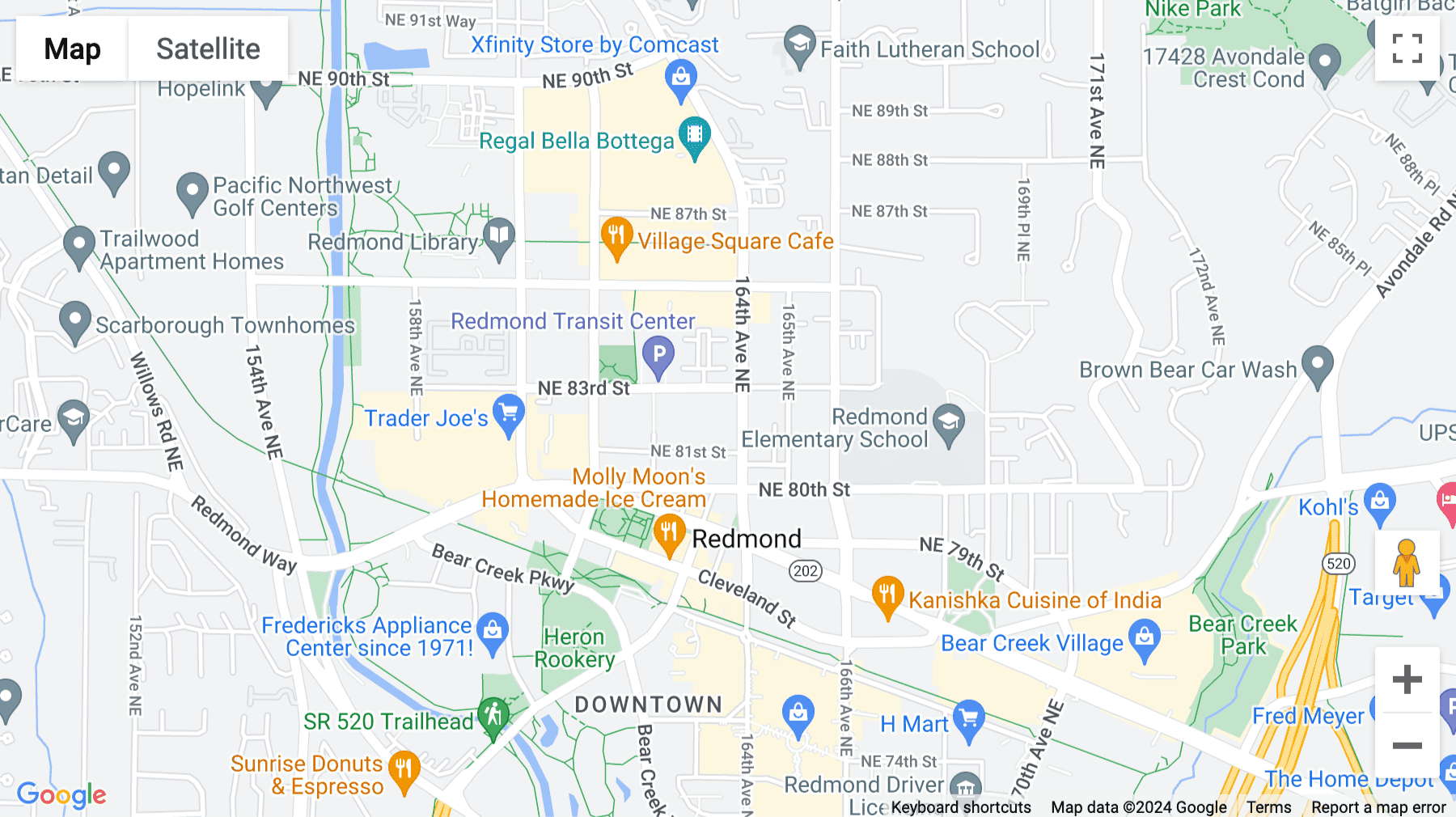 Click for interative map of 8201 164th Ave NE, Suite 200, Redmond