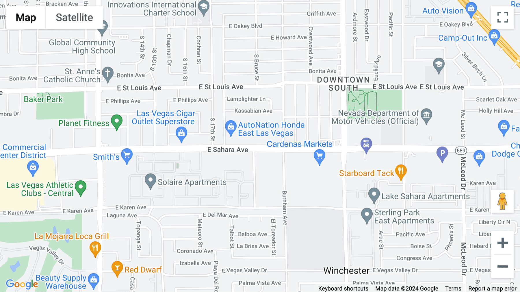 Click for interative map of 1810 E. Sahara Avenue, Suite 100, Las Vegas, Las Vegas