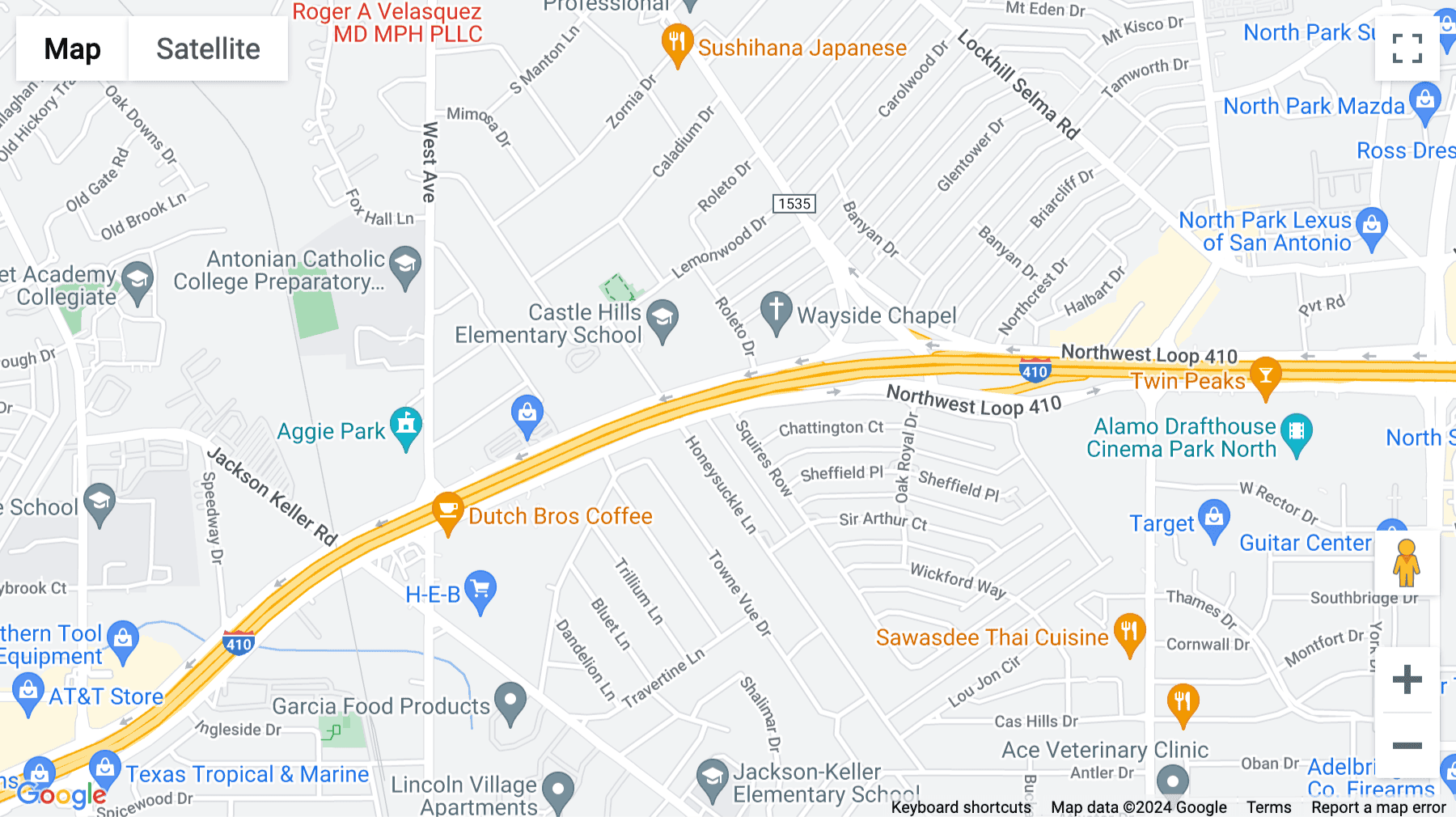 Click for interative map of 1100 NW Loop 410, Suite 700, San Antonio