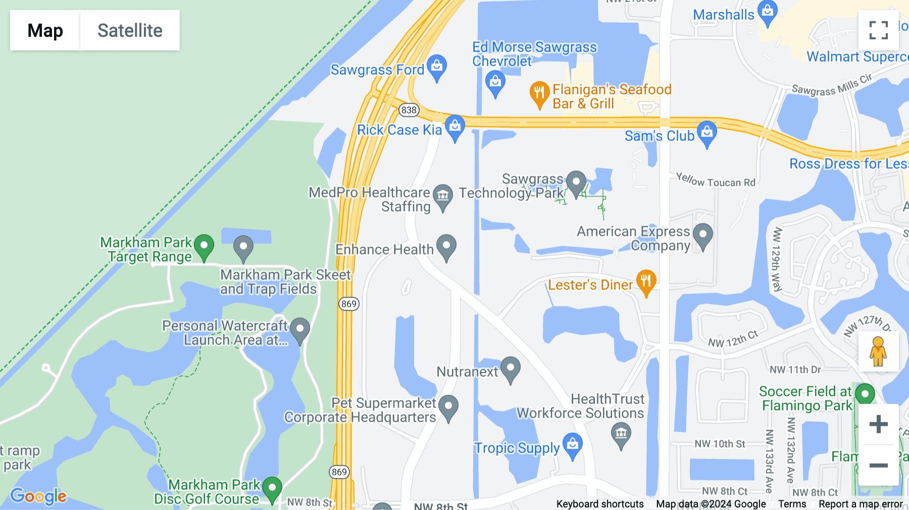 Click for interative map of 1401 Sawgrass Corporate Parkway, Sunrise