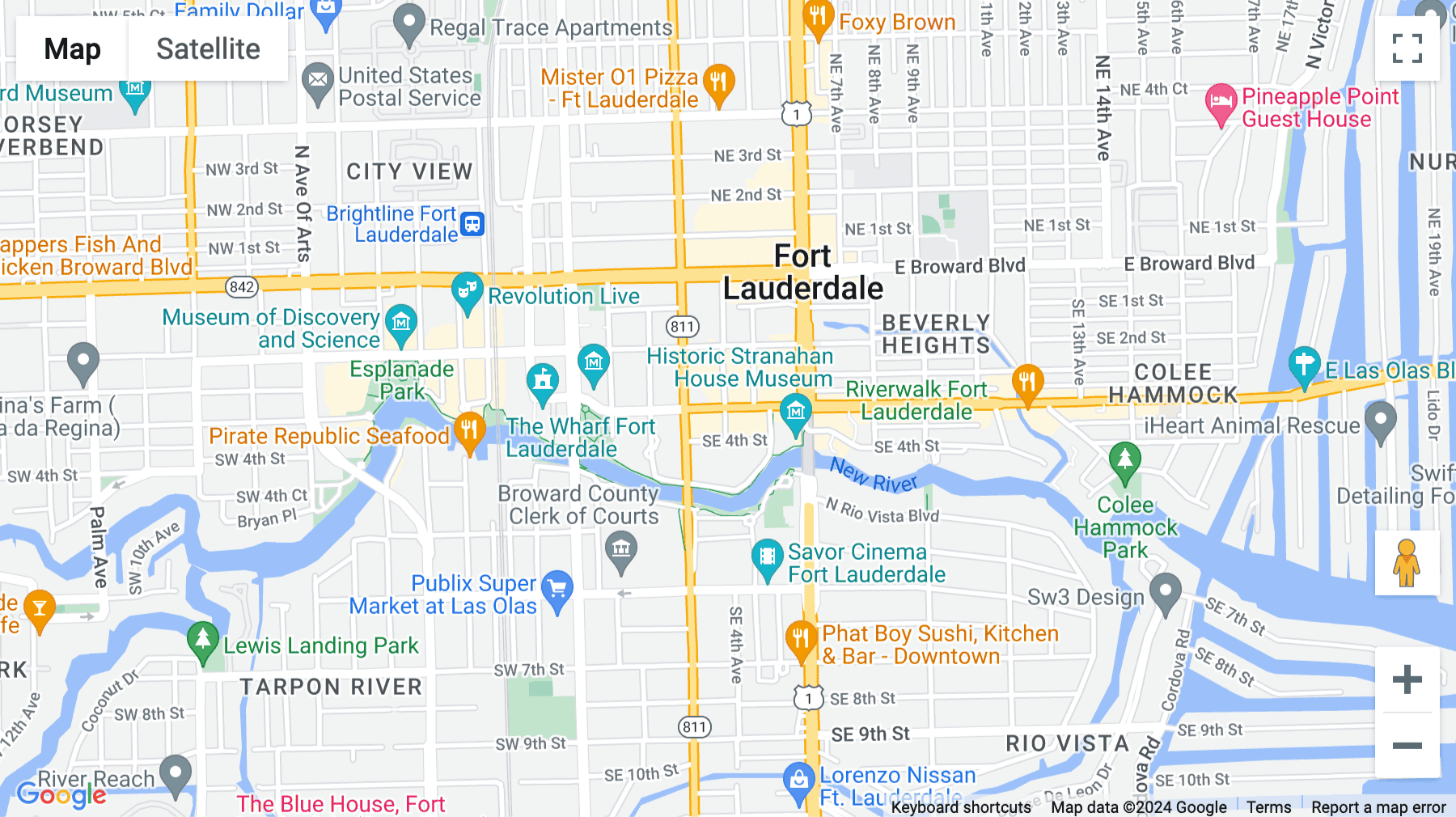 Click for interative map of 401 E. Las Olas Blvd, Suite 1400, Fort Lauderdale