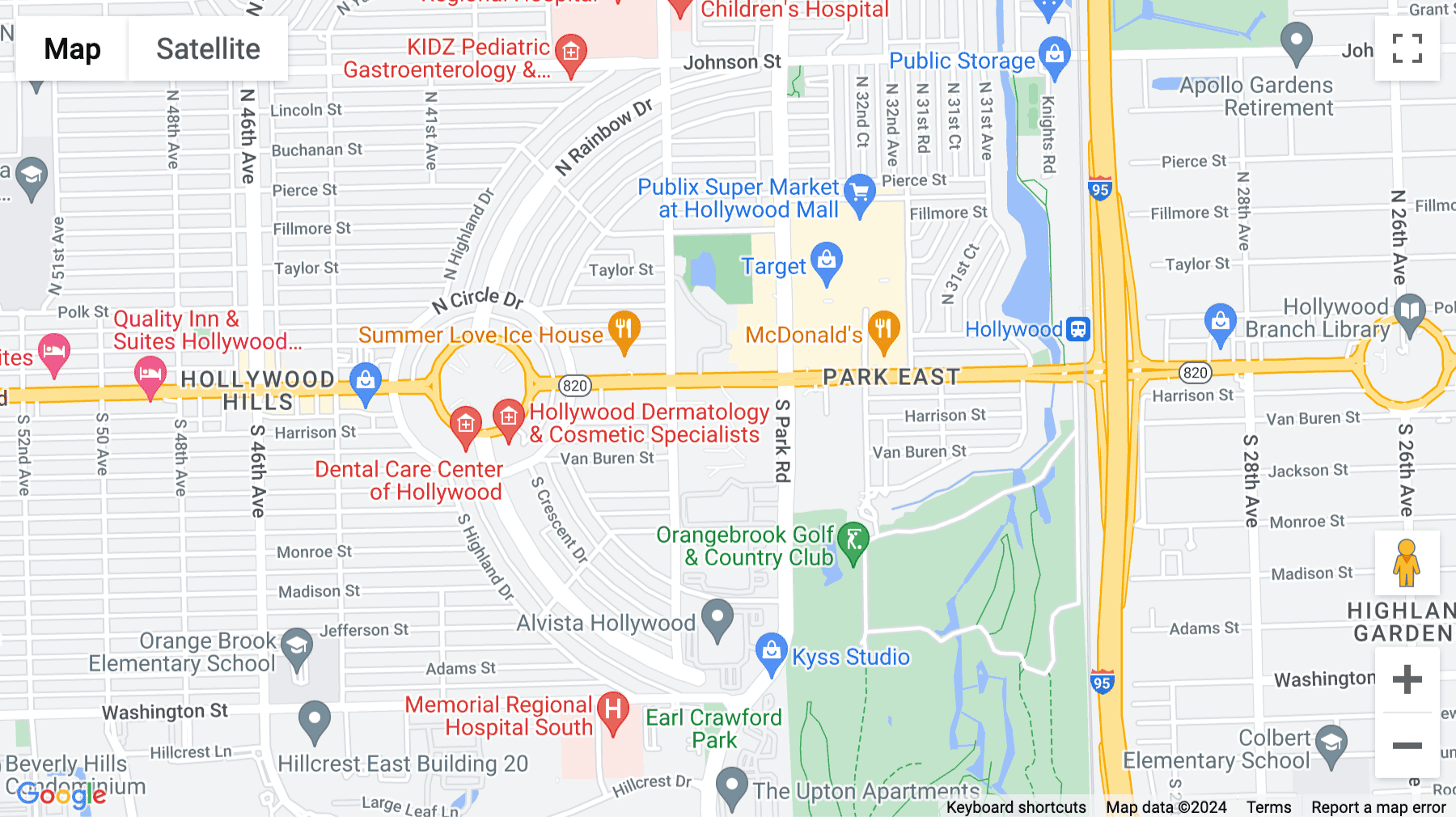 Click for interative map of 3440 Hollywood Blvd, Suite 415, Hollywood