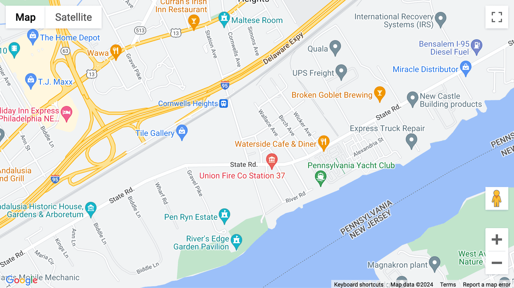 Click for interative map of 501 Cambria Avenue, Bensalem
