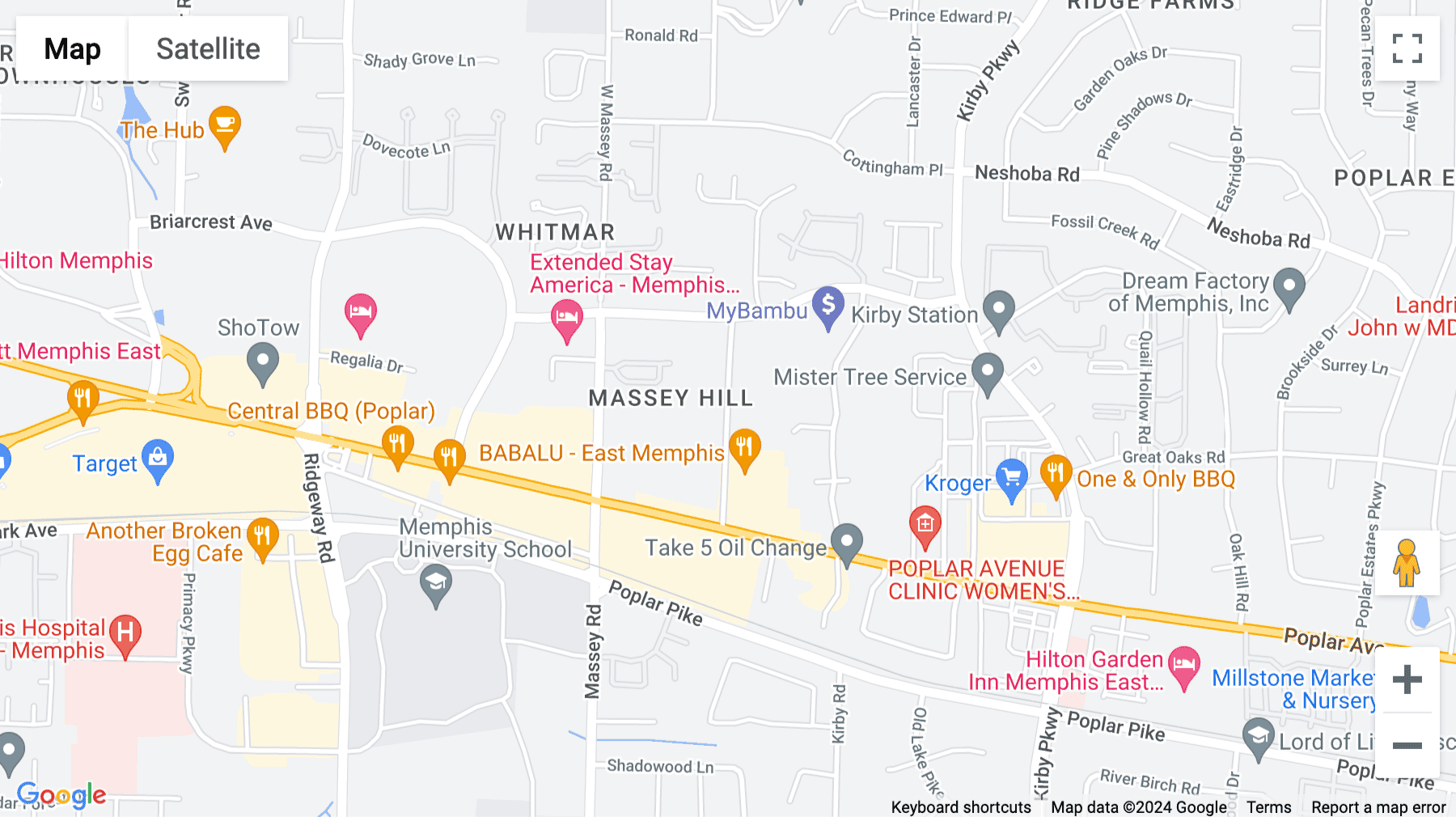 Click for interative map of 1661 International Place Drive, Suite 400, Memphis